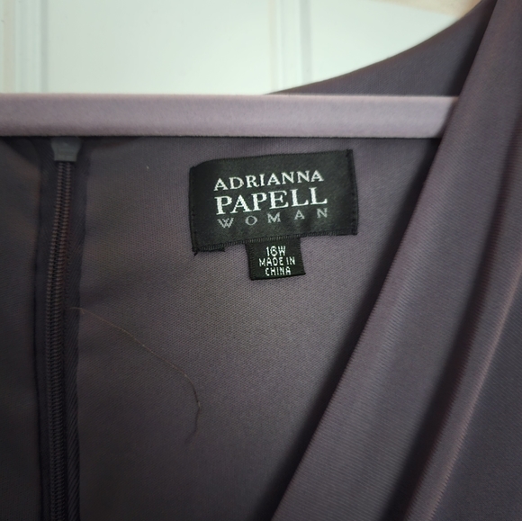 Adriana Papell 18W Lilac Dress - Picture 2 of 3